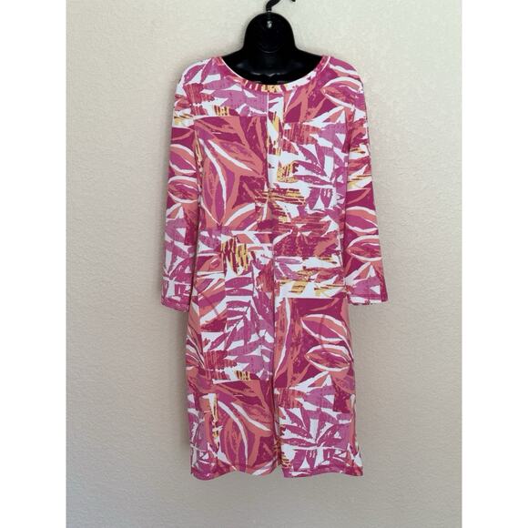 Escape by Habitat Sun Dress Pink Flowy Performance Resortwear, L - Picture 4 of 8